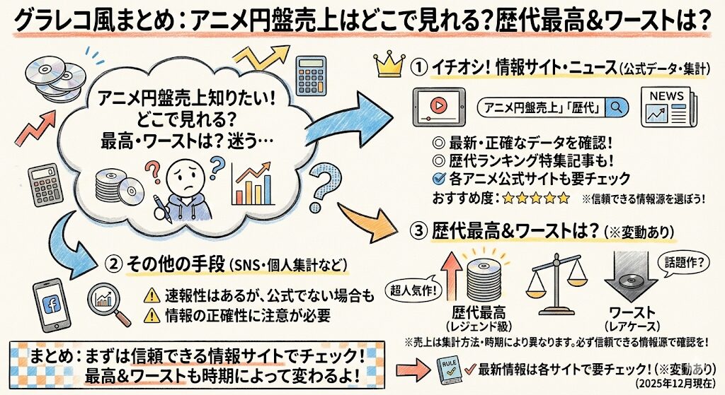 アニメ円盤売上はどこで見れる?歴代最高&ワーストは?