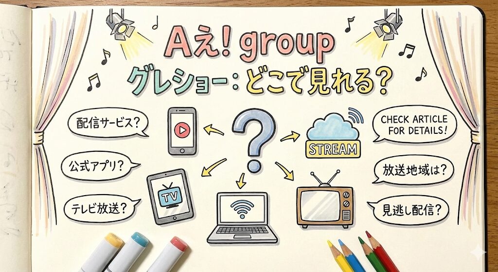 Aぇgroupグレショーはどこで見れる？
