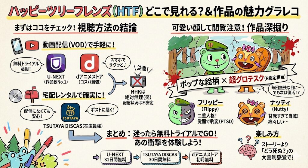 ハッピーツリーフレンズはどこで見れる?