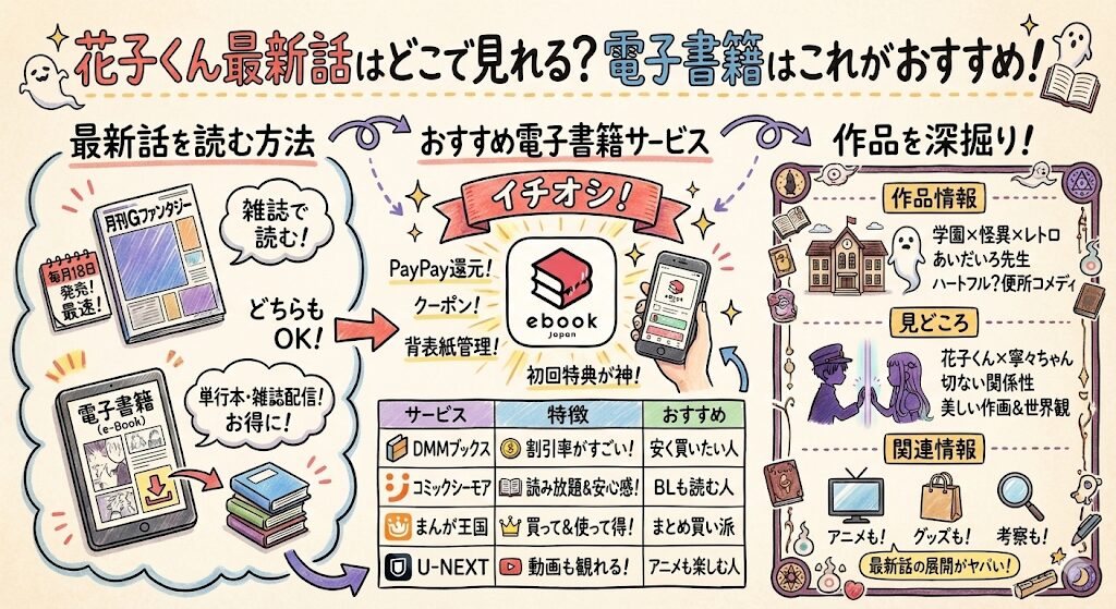 花子くん最新話はどこで見れる？電子書籍はこれがおすすめ！