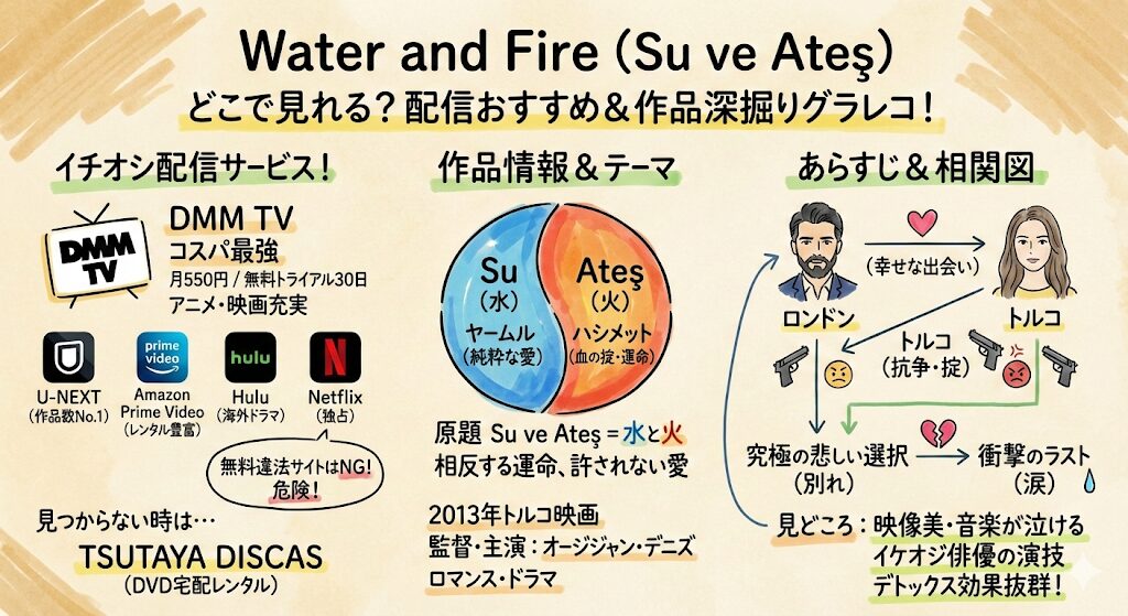 Water and Fireはどこで見れる？配信はこれがおすすめ！