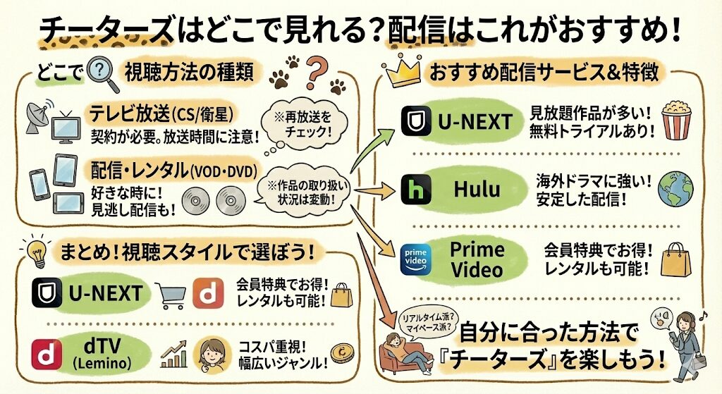 チーターズはどこで見れる?配信はこれがおすすめ!