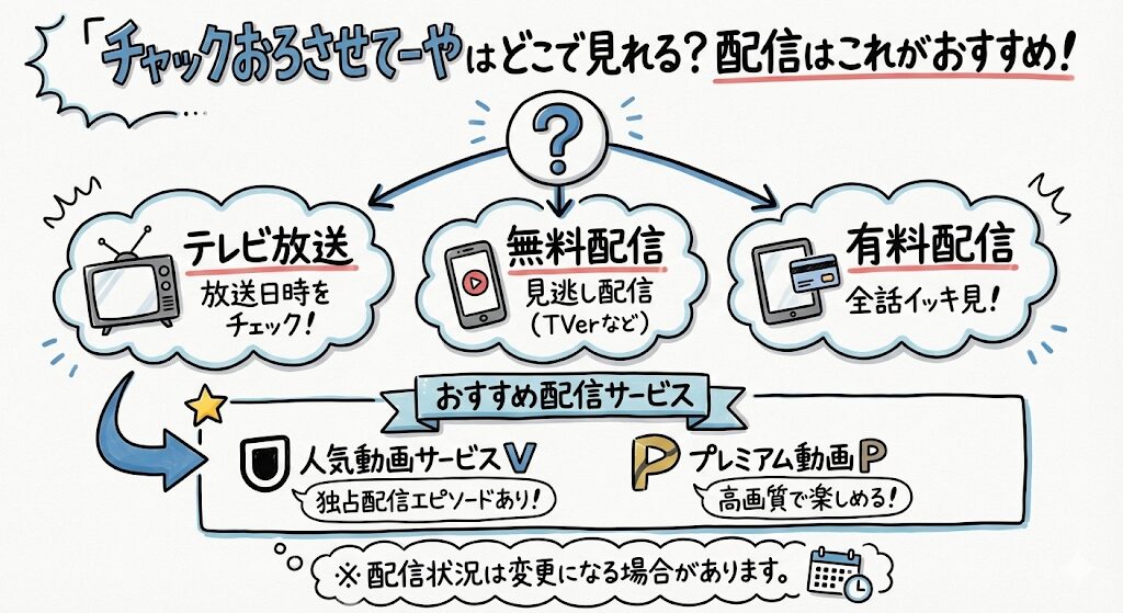 チャックおろさせてーやはどこで見れる？配信はこれがおすすめ！