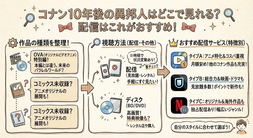 コナン10年後の異邦人はどこで見れる？配信はこれがおすすめ！