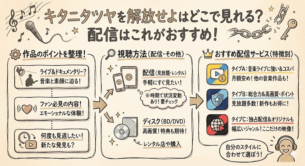 キタニタツヤを解放せよはどこで見れる？配信はこれがおすすめ！