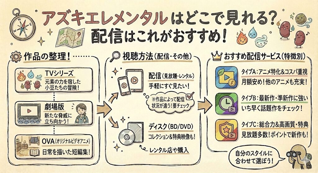 アズキエレメンタルはどこで見れる？配信はこれがおすすめ！