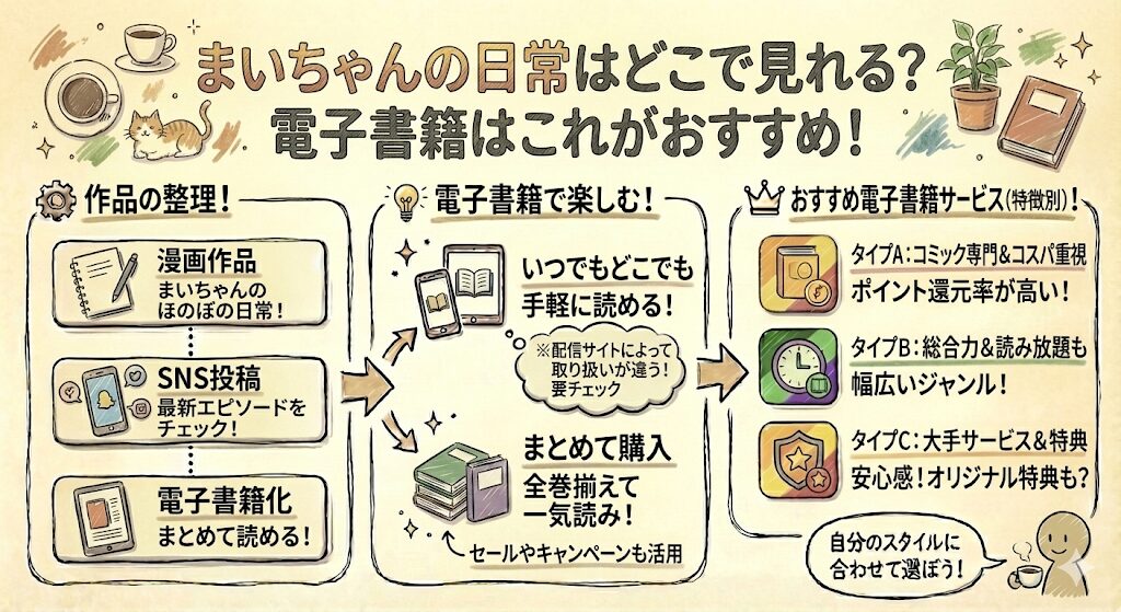 まいちゃんの日常はどこで見れる?電子書籍はこれがおすすめ!