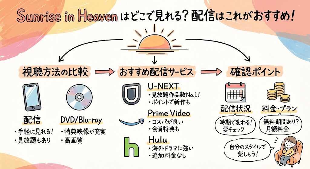 Sunrise in Heavenはどこで見れる?配信はこれがおすすめ!