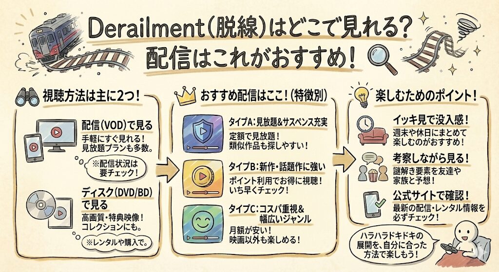 Derailmentはどこで見れる?配信はこれがおすすめ!