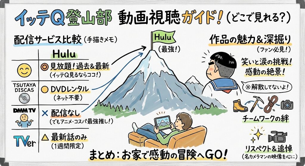 イッテQ登山部の動画はどこで見れる？配信はこれがおすすめ！