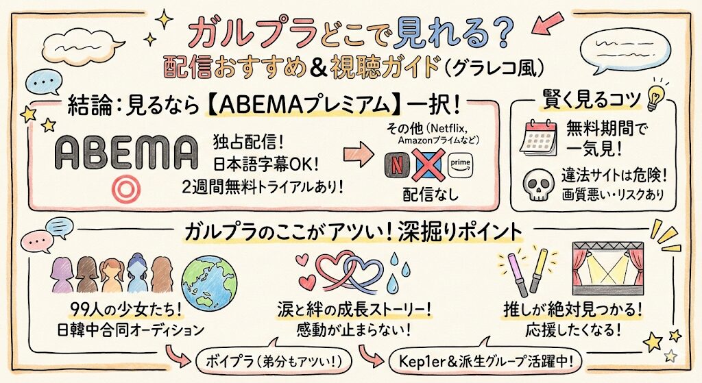 ガルプラはどこで見れる?配信はこれがおすすめ!