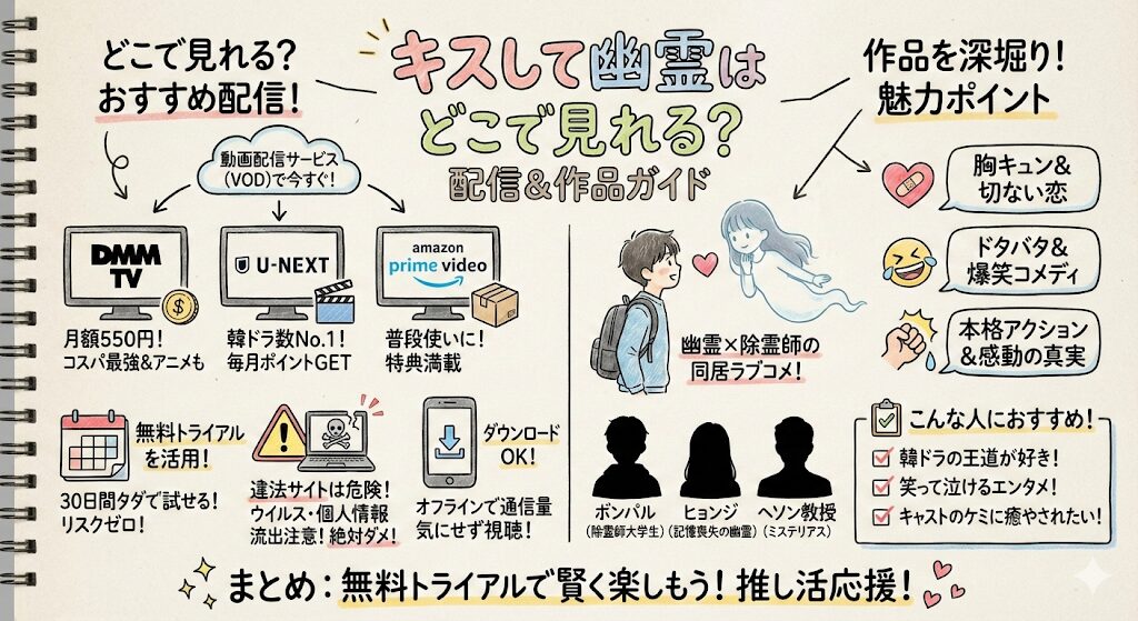 キスして幽霊はどこで見れる?配信はこれがおすすめ!