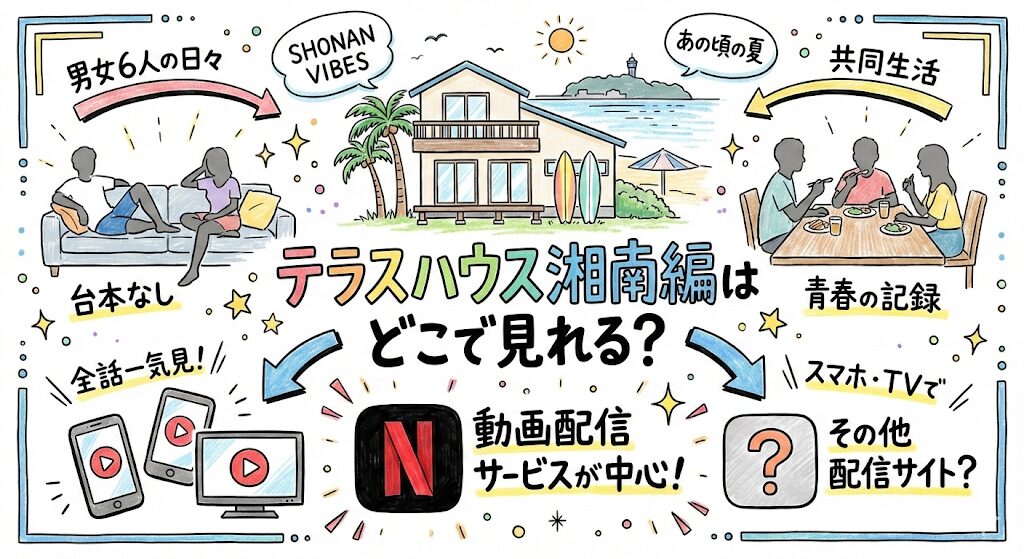 テラスハウス湘南編はどこで見れる?