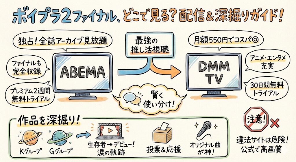 ボイプラ2ファイナルはどこで見れる?配信はこれがおすすめ!