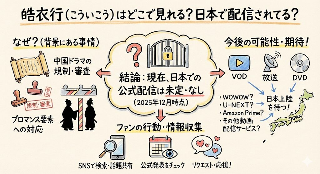 皓衣行はどこで見れる？日本で配信されてる？