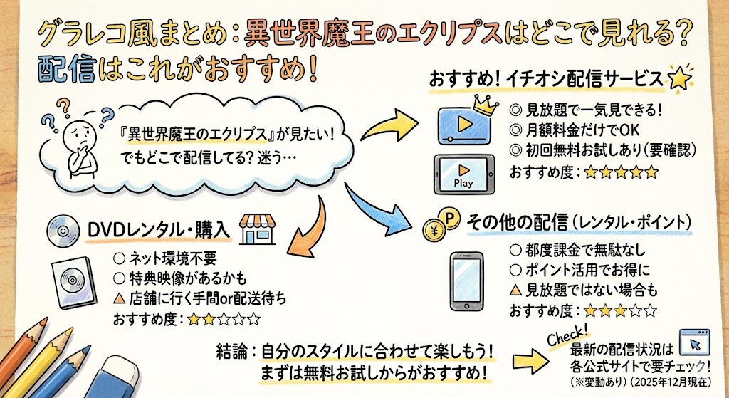 異世界魔王のエクリプスはどこで見れる？配信はこれがおすすめ！