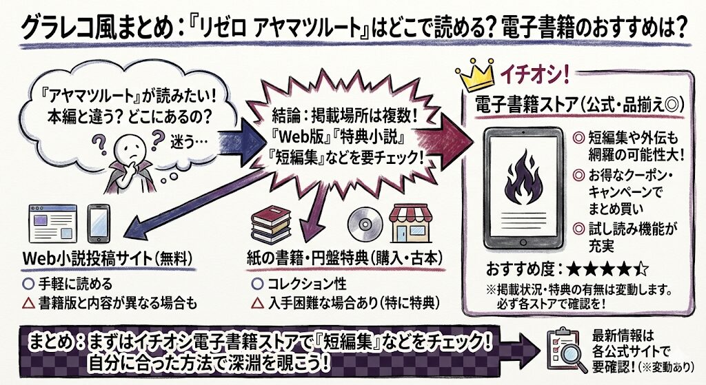 リゼロアヤマツルートはどこで見れる？電子書籍はこれがおすすめ！