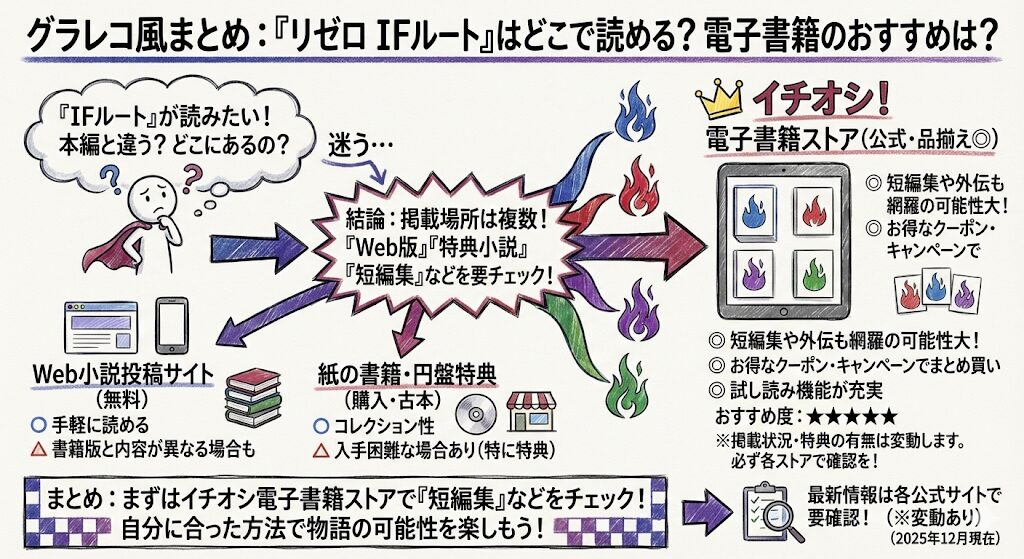 リゼロifルートはどこで見れる？電子書籍はこれがおすすめ！