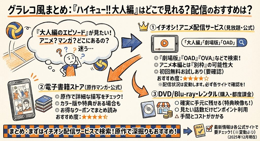 ハイキュー大人編はどこで見れる？配信はこれがおすすめ！