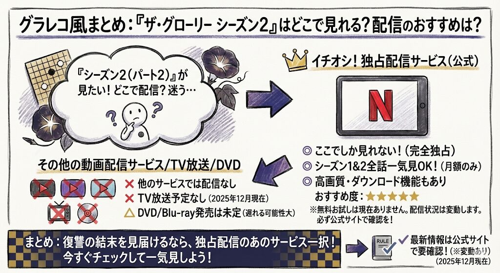 ザグローリーシーズン2はどこで見れる?配信はこれがおすすめ!