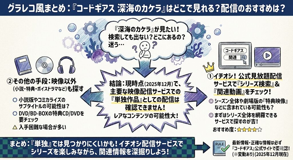 コードギアス深海のカケラはどこで見れる？配信はこれがおすすめ！