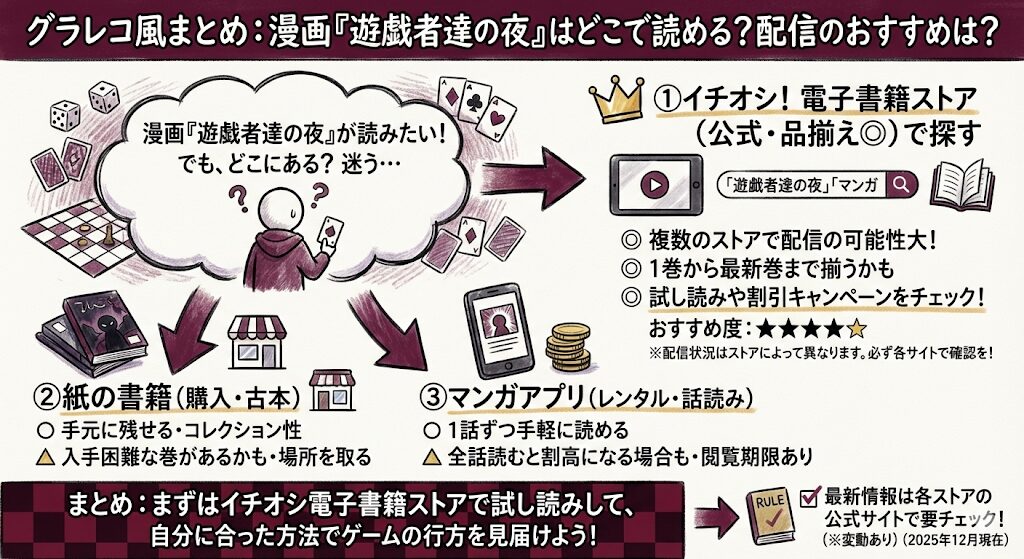 漫画遊戯者達の夜はどこで見れる？配信はこれがおすすめ！