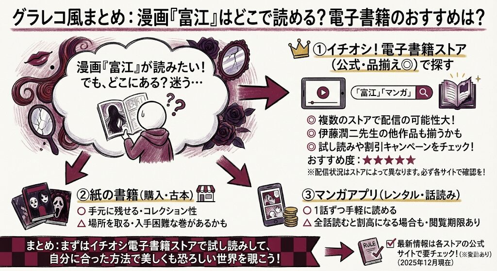 富江の漫画はどこで見れる？電子書籍はこれがおすすめ！