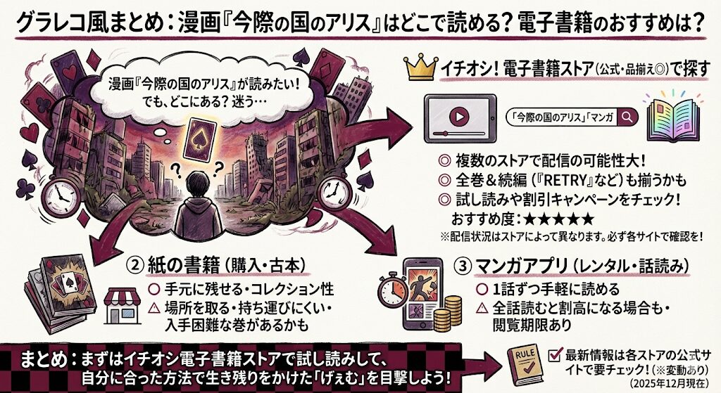 今際の国のアリスの漫画はどこで見れる?電子書籍はこれがおすすめ!