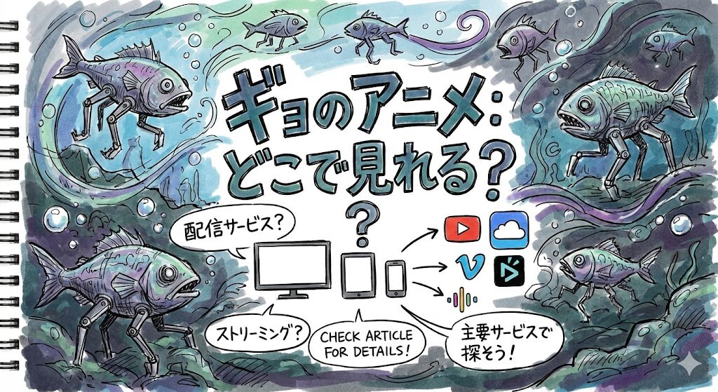ギョのアニメはどこで見れる？