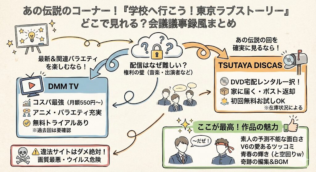 学校へ行こう！の東京ラブストーリーはどこで見れる？