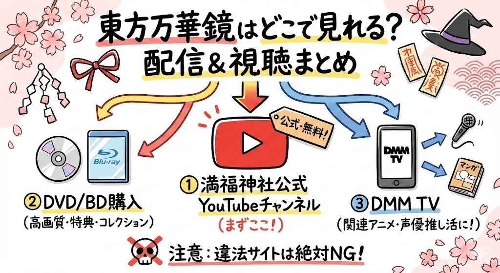 東方万華鏡はどこで見れる？配信はこれがおすすめ！