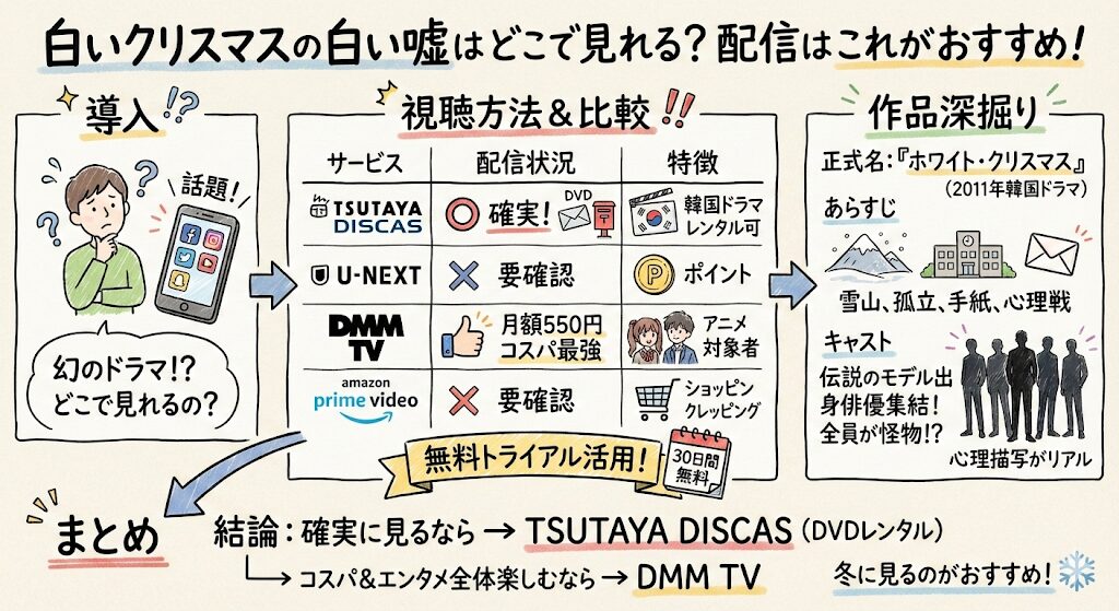 白いクリスマスの白い嘘はどこで見れる?配信はこれがおすすめ!