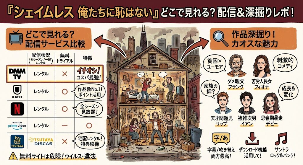 シェイムレス俺たちに恥はないどこで見れる?配信はこれがおすすめ!