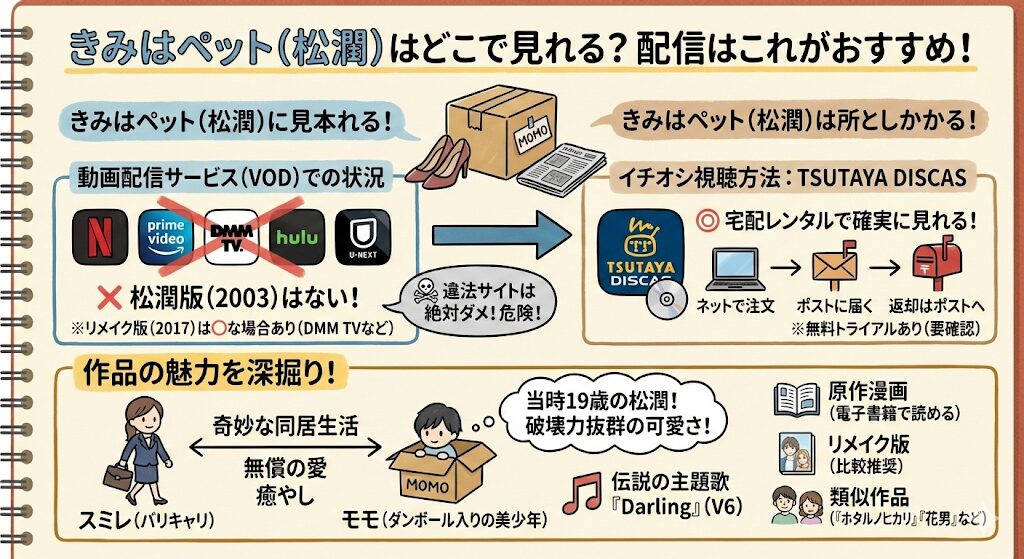 きみはペット（松潤）はどこで見れる？配信はこれがおすすめ！