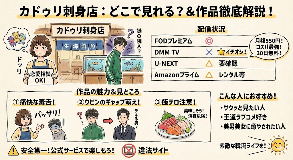 カドゥリ刺身店はどこで見れる？配信はこれがおすすめ！