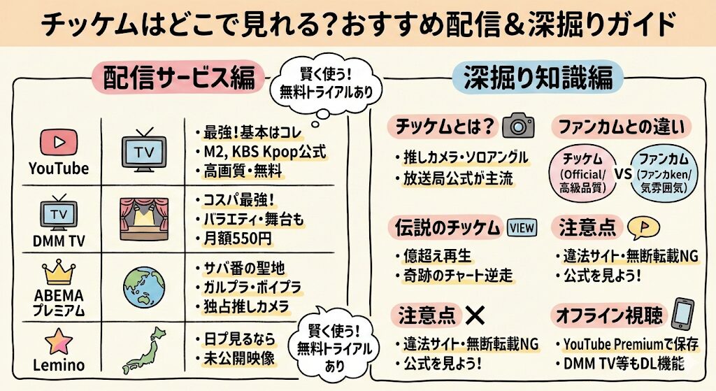 チッケムはどこで見れる？配信はこれがおすすめ！