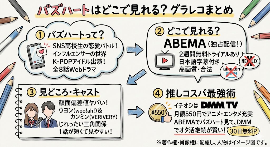 バズハートはどこで見れる？配信はこれがおすすめ！