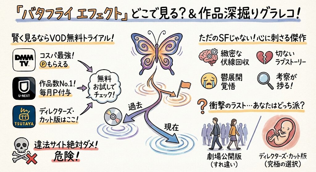 バタフライ エフェクトはどこで見れる？配信はこれがおすすめ！