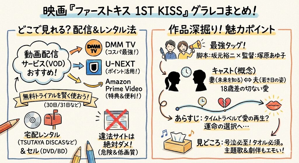 ファーストキスの映画はどこで見れる？配信はこれがおすすめ！