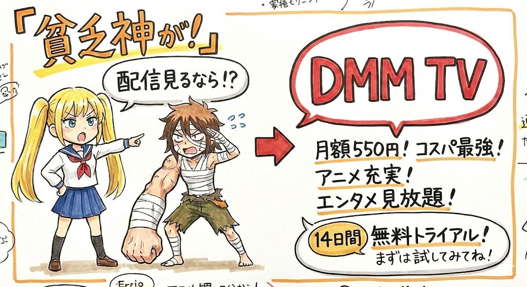 貧乏神が！のアニメはどこで見れる？