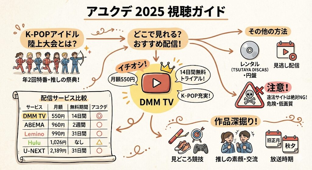 アユクデ2025はどこで見れる?お得な配信はこれがおすすめ!