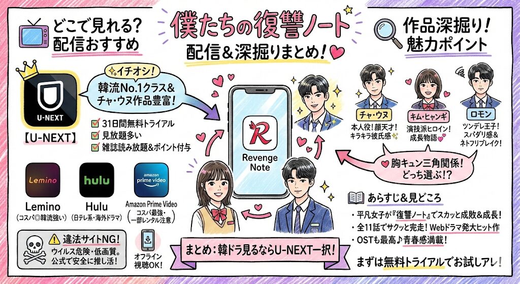 僕たちの復讐ノートはどこで見れる?