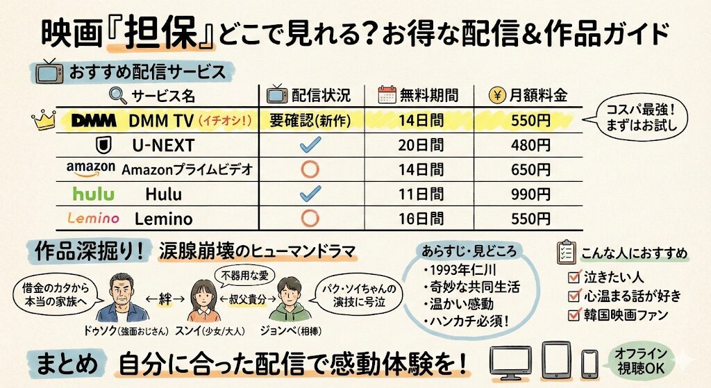 担保（映画）はどこで見れる？お得な配信はこれがおすすめ！