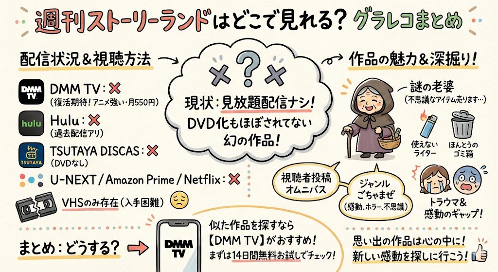 週刊ストーリーランドはどこで見れる?お得な配信はこれがおすすめ!