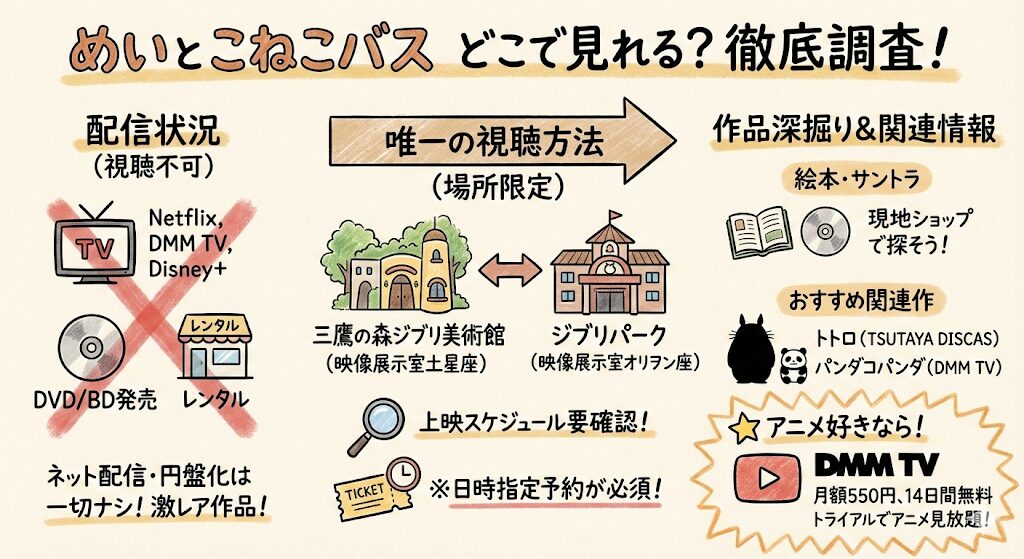 めいとこねこバスはどこで見れる?お得な配信はこれがおすすめ!