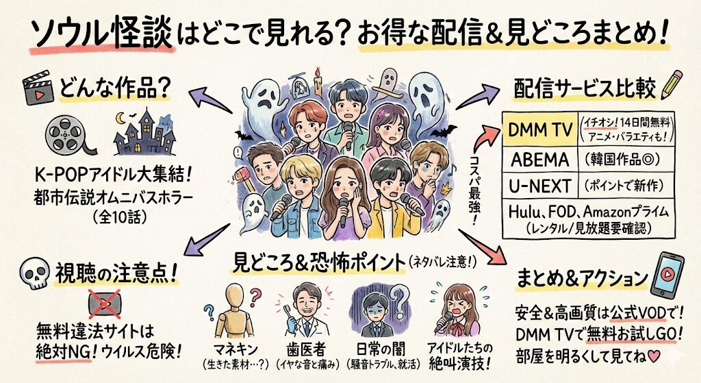 ソウル怪談はどこで見れる？お得な配信はこれがおすすめ！