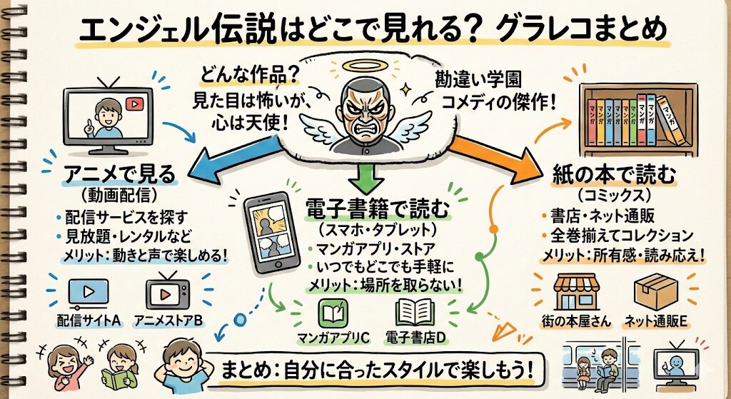 エンジェル伝説はどこで見れる?