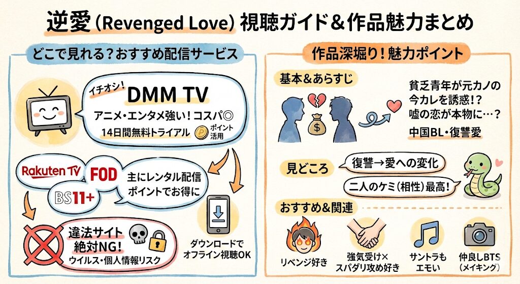 逆愛はどこで見れる?お得な動画配信サービスはこれがおすすめ!