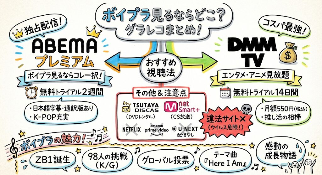 ボイプラはどこで見れる？お得な動画配信サービスはこれがおすすめ！