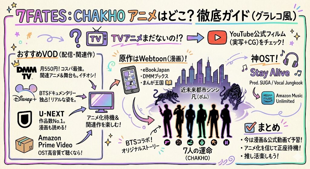 7FATES: CHAKHOのアニメはどこで見れる？お得な動画配信はこれ！